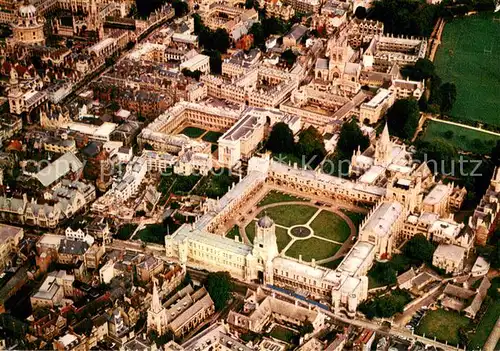 AK / Ansichtskarte Oxford_Oxfordshire Aerial View of Christ Church Oxford Oxfordshire