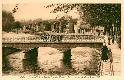 AK / Ansichtskarte Quimper Quais Boulevard de l`Odet Quimper