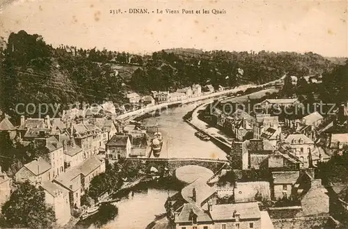 AK / Ansichtskarte Dinan Pont et les Quais Dinan