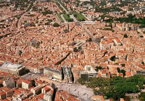 AK / Ansichtskarte Montpellier_Herault La Capitale du Languedoc Vue aerienne Montpellier Herault