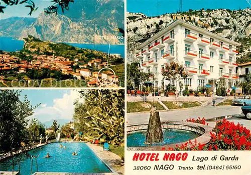 AK / Ansichtskarte Trentino Hotel Nago Panorama Swimmingpool Trentino