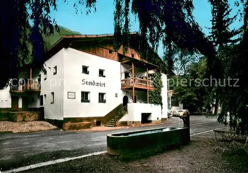 AK / Ansichtskarte Merano_Suedtirol Gasthof Sandwirt Andreas Hofers Geburtshaus Brunnen Merano Suedtirol
