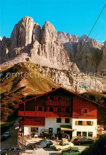 AK / Ansichtskarte Groednerjoch Berghaus Frara mit Sella Gruppe Groednerjoch