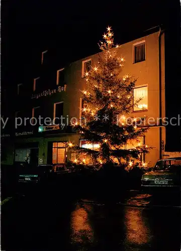 AK / Ansichtskarte Neuhaus_Pegnitz Gasthaus Cafe Bayerischer Hof bei Nacht Neuhaus Pegnitz