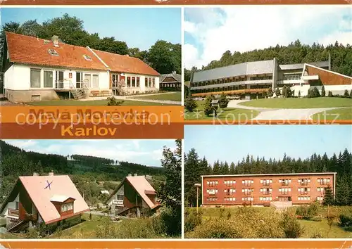 AK / Ansichtskarte Karlov_Mala_Moravka Dorf und Erholungszentrum am Fusse des Hruby Jesenik Karlov_Mala_Moravka