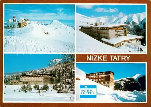 AK / Ansichtskarte Nizke_Tatry Berghotels Niedere Tatra im Winter Nizke Tatry