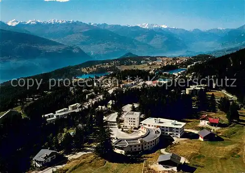 AK / Ansichtskarte Vermala_Montana et Crans Vallee du Rhone et les Alpes Valaisannes vue aerienne Vermala_Montana