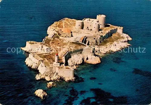 AK / Ansichtskarte Marseille_Bouches du Rhone Vue aerienne du Chateau d If Marseille