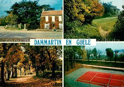 AK / Ansichtskarte Dammartin en Goele Motiv Waldpartie Landschaft Tennisplatz Dammartin en Goele