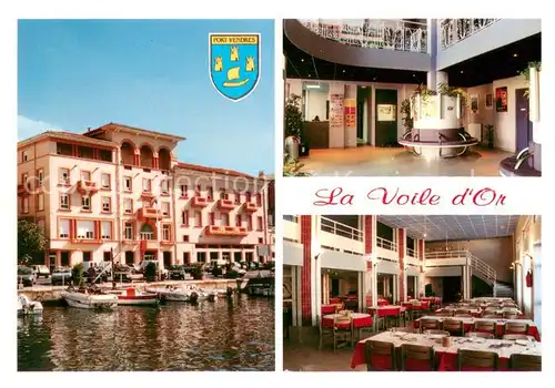AK / Ansichtskarte Port Vendres Hotel Restaurant La Voile d Or Port Vendres