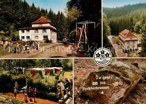 AK / Ansichtskarte Kaiserslautern Naturfreundehaus Finsterbrunnertal Campingplatz Felshinweis Kaiserslautern