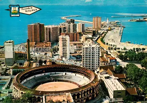 AK / Ansichtskarte Malaga_Andalucia Vista parcial del Puerto Malaga_Andalucia