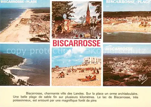 AK / Ansichtskarte Biscarrosse Plage Vue aerienne La plage  Biscarrosse Plage