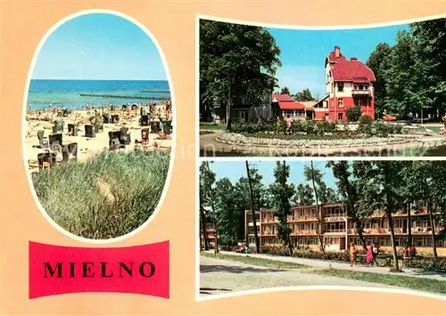 AK / Ansichtskarte Mielno Plaza nad Baltykiem Domy wypoczynkowe FWP Jutrzenka i Dar Pomorza 5 Mielno