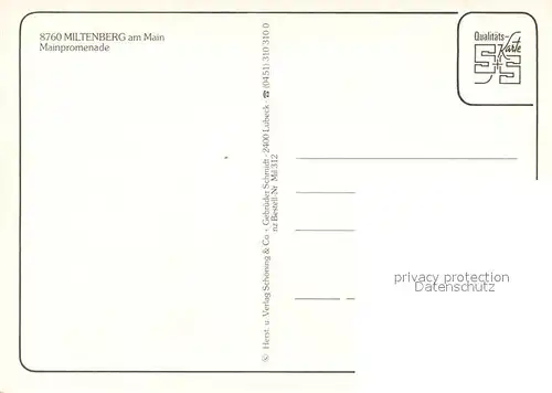 AK / Ansichtskarte Miltenberg_Main Mainpromenade Miltenberg Main