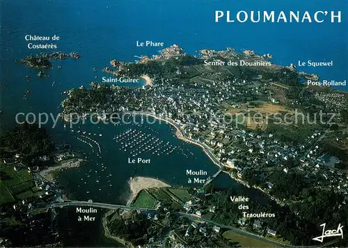 AK / Ansichtskarte Ploumanach Vue aerienne generale Ploumanach