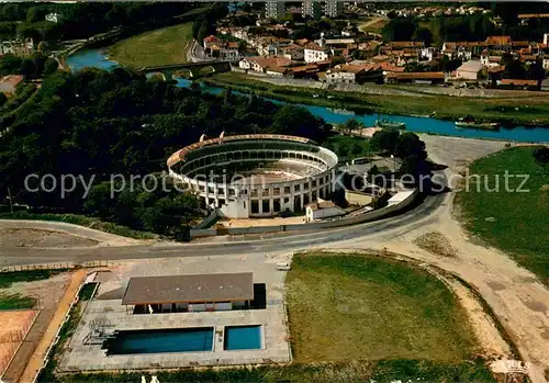 AK / Ansichtskarte Dax_Landes Piscine et les arenes vue aerienne Dax_Landes
