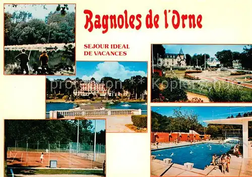 AK / Ansichtskarte Bagnoles de l_Orne Sejour ideal de vacances Hotel Piscine Tennis Minigolf Bagnoles de l_Orne