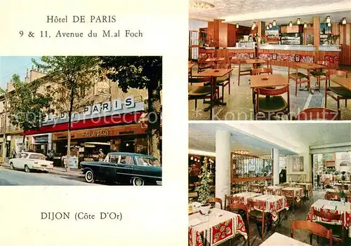 AK / Ansichtskarte Dijon_Cote_d_Or Hotel de Paris Restaurant Dijon_Cote_d_Or