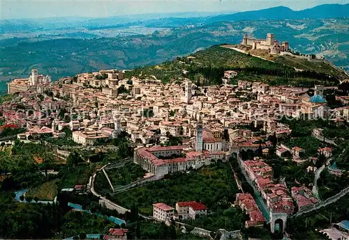 AK / Ansichtskarte Assisi_Umbria Panorama dall aereo Assisi Umbria