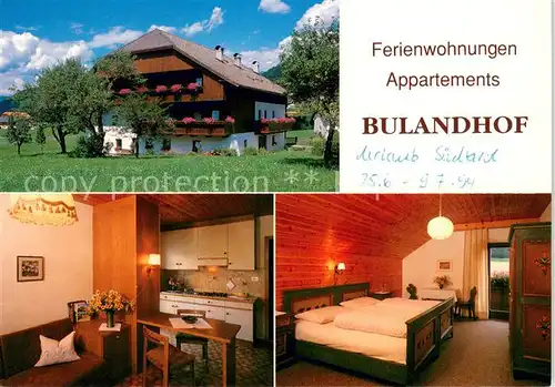 AK / Ansichtskarte Oberolang_Pustertal Bulandhof Ferienwohnungen Appartements oberolang_Pustertal