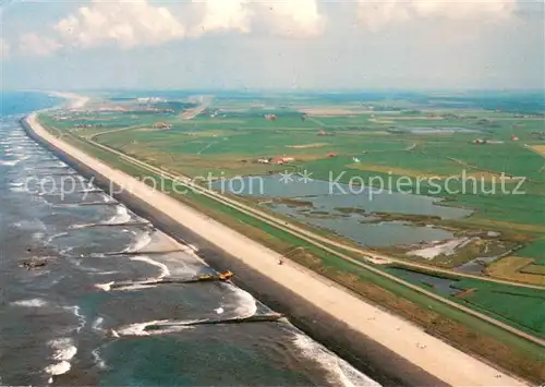 AK / Ansichtskarte Petten_aan_Zee Hondsbossche Zeewering Fliegeraufnahme  Petten_aan_Zee