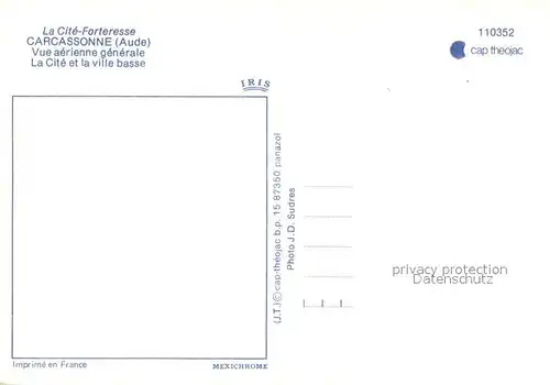 AK / Ansichtskarte Carcassonne Vue aerienne generale La Cite et la ville basse Carcassonne