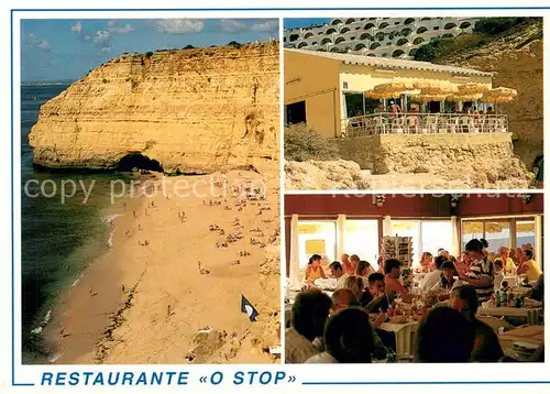 AK / Ansichtskarte Carvoeiro Restaurante O Stop Strand Steilkueste Carvoeiro