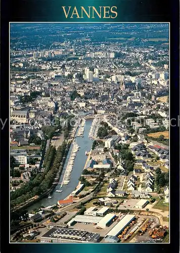 AK / Ansichtskarte Vannes Le port vue aerienne Vannes