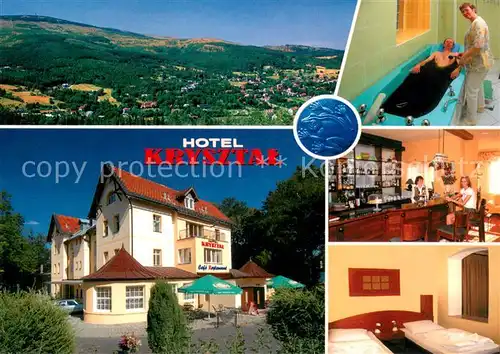 AK / Ansichtskarte Swieradow_Zdroj_Bad_Flinsberg Hotel Krysztal Kuranwendung Panorama Swieradow_Zdroj