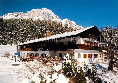 AK / Ansichtskarte Maria_Gern Alpengasthof Duerrlehen Ferienwohnungen Winterlandschaft Alpen Maria_Gern