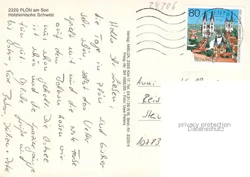 AK / Ansichtskarte Ploen_See Naturpark Holsteinische Schweiz Seenlandschaft Fliegeraufnahme Ploen_See