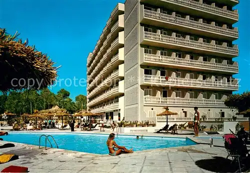 AK / Ansichtskarte Paguera_Mallorca_Islas_Baleares Hotel Lido Park Piscina Paguera_Mallorca