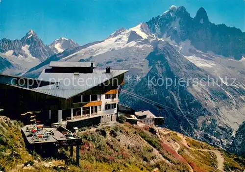 AK / Ansichtskarte Chamonix La Flegere Bergrestaurant Bergstationn Alpenpanorama Chamonix