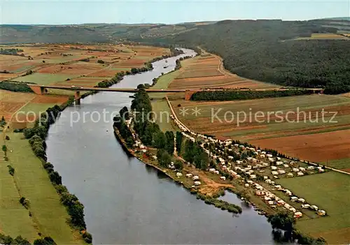 AK / Ansichtskarte Bettingen_Wertheim Naherholungszentrum Campingplatz Wildsau Fliegeraufnahme Bettingen Wertheim