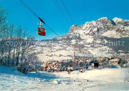 AK / Ansichtskarte Cortina_d_Ampezzo Funivia Cortina Faloria Tofano Wintersportplatz Alpen Cortina_d_Ampezzo