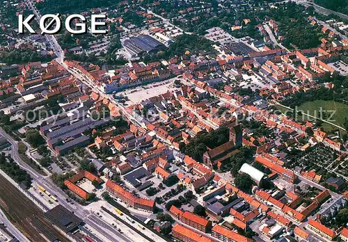 AK / Ansichtskarte Koge Fliegeraufnahme Koge