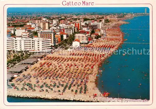 AK / Ansichtskarte Gatteo_Mare Panorama della spiaggia e Alberghi veduta aerea Gatteo Mare