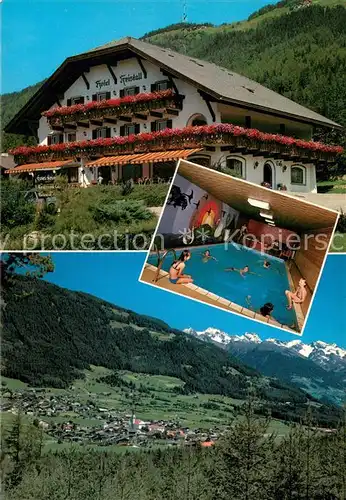 AK / Ansichtskarte Pfalzen_Bruneck Hotel Kristall Hallenbad Landschaftspanorama Pfalzen Bruneck