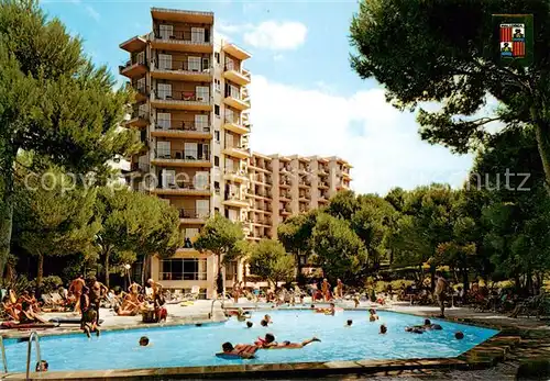 AK / Ansichtskarte Playa_de_Palma_Mallorca Las Maravillas Hotel Sofia Swimming Pool Playa_de_Palma_Mallorca