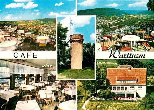 AK / Ansichtskarte Bad_Orb Cafe Wartturm Terrasse Speisesaal Panorama Bad_Orb