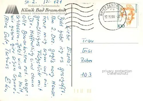 AK / Ansichtskarte Bad_Bramstedt Klinik Bad Bramstedt Fliegeraufnahme Bad_Bramstedt