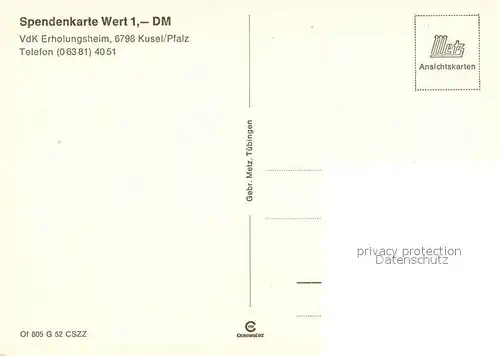 AK / Ansichtskarte Kusel VdK Erholungsheim Kusel