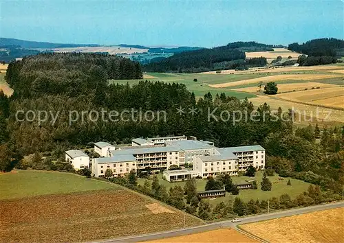 AK / Ansichtskarte Bad_Steben LVA Klinik Frankenwarte Fliegeraufnahme Bad_Steben