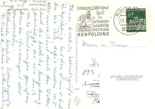 AK / Ansichtskarte Ruhpolding Panorama Alpengasthof Brandler Alm Terrasse Ruhpolding