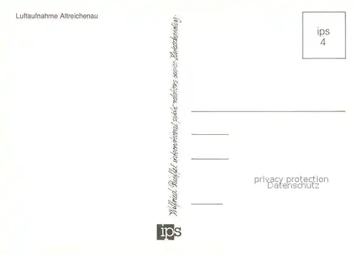 AK / Ansichtskarte Altreichenau Fliegeraufnahme Altreichenau