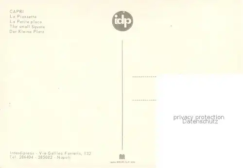 AK / Ansichtskarte Capri La Piazzetta Capri