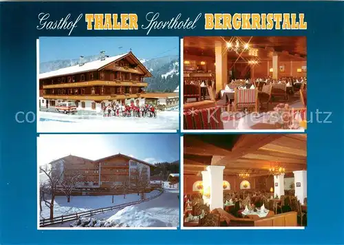 AK / Ansichtskarte Oberau_Wildschoenau_Tirol Gasthof Pension Thaler Gastraeume Oberau_Wildschoenau_Tirol