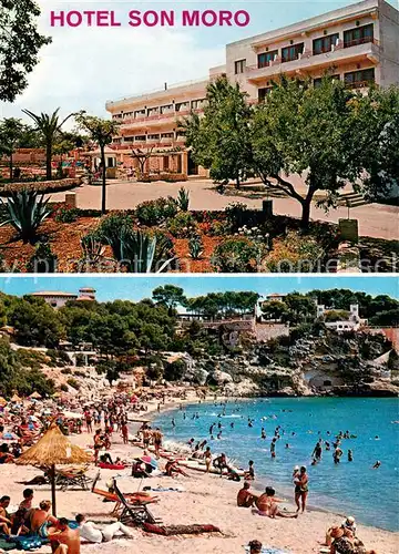 AK / Ansichtskarte Porto_Cristo_Mallorca Hotel Son Moro Strandpartie Porto_Cristo_Mallorca