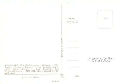 AK / Ansichtskarte Timisoara Consiliul popular judetean Timisoara